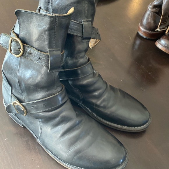 Black leather Fiorentini and Baker boots - size 41 - Picture 1 of 6